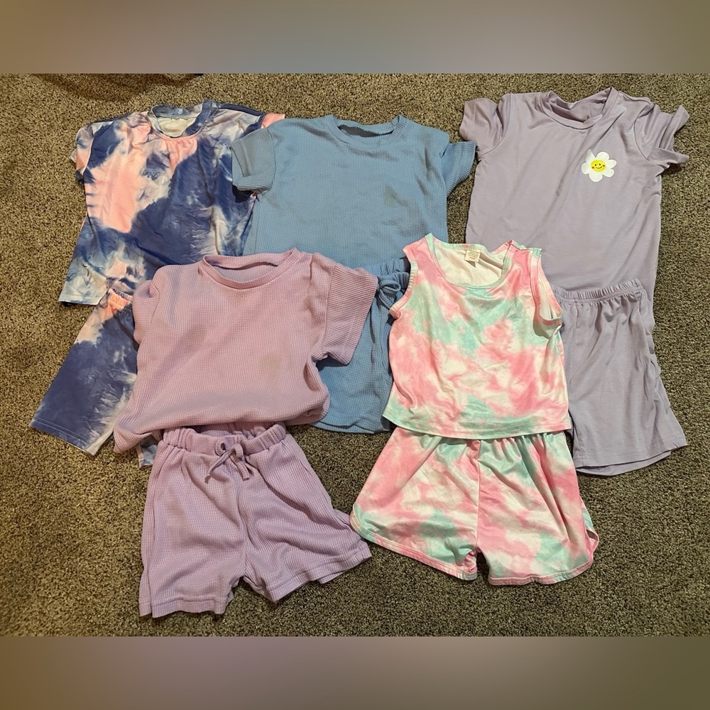 Colorful Kids Shorts and T-Shirts Set